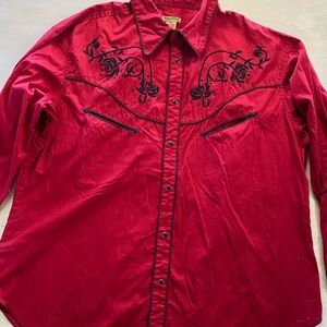 Alan Jackson Western Snap front Dress Shirt size XXL (DI)